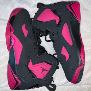 Women JORDAN true flight gg Size 5.5 pink black